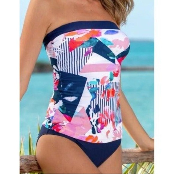 Hapari NautaBloom Bandeau Tankini Size Medium - Picture 1 of 3